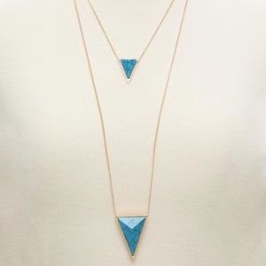 Banana Republic turquoise layered necklace. NWT.